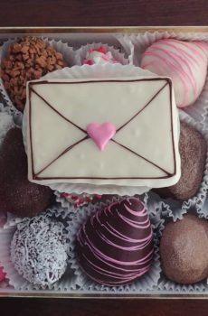 Love Letter Sixteen Piece (16) Chocolate Dipped Strawberry & Pineapple Box